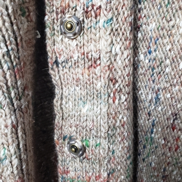 Lafayette 148 Virgin Wool Blend 1/2 Sleeve Marled Knit Cardigan -Size S/P - Picture 6 of 9